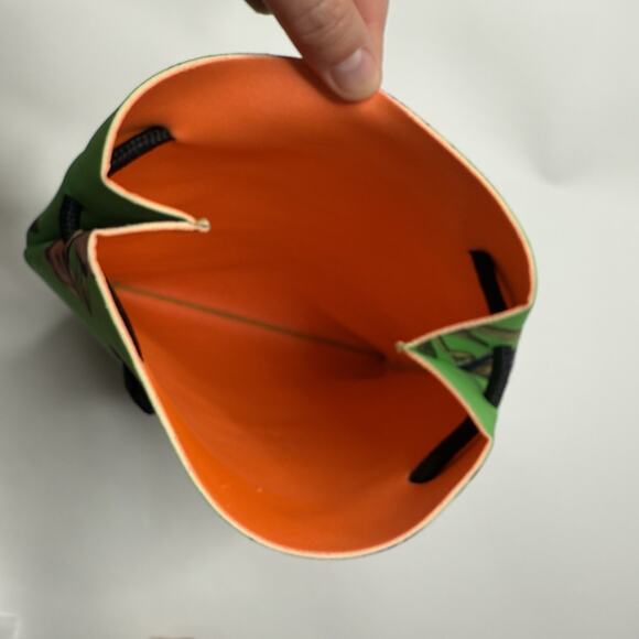 Triangl Neoprene Bikini Swimsuit Kelly Green Floral 2pc Bathing Suit S/M And Bag - Picture 10 of 16